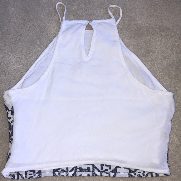 Blue and white crotchet tank - Picture 2 of 6